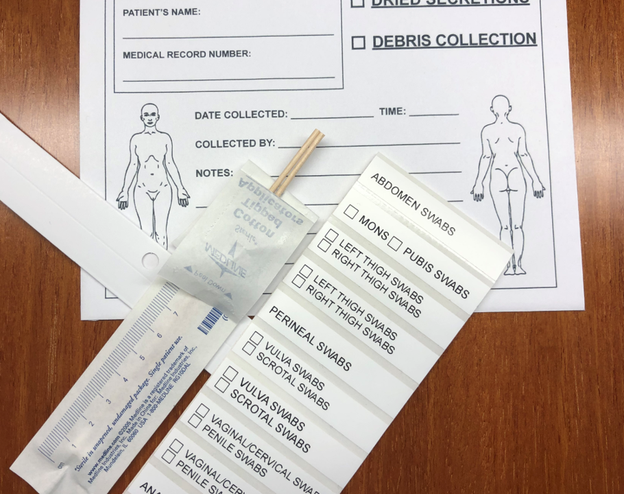 Debris swabs and sample form