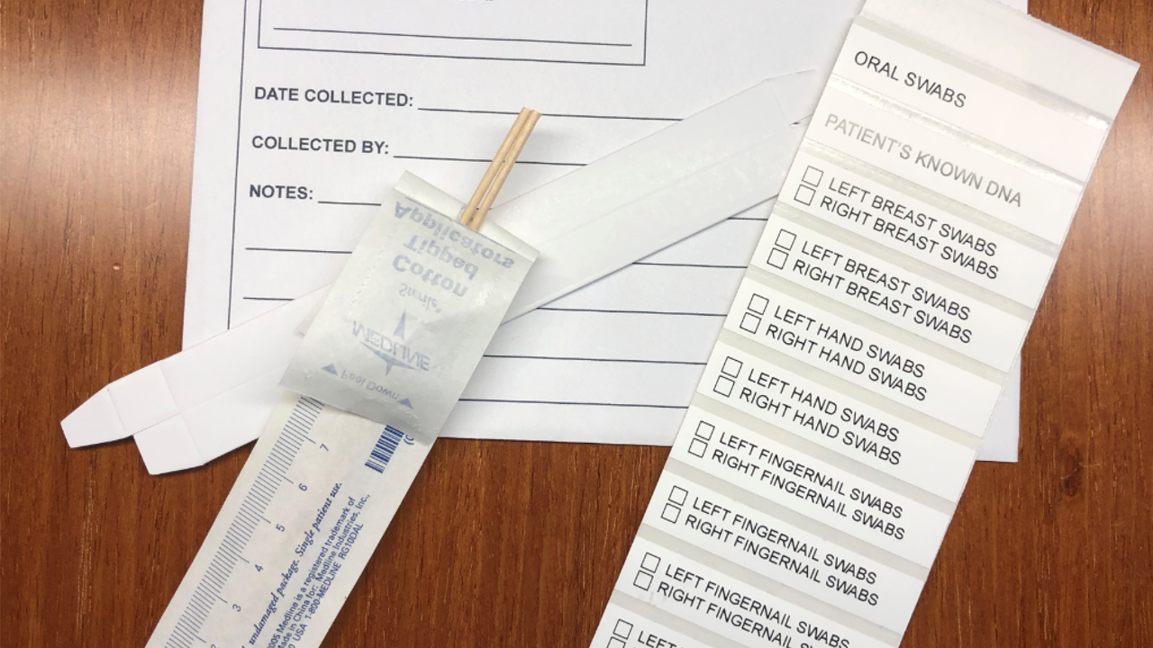 Image of swabs and label