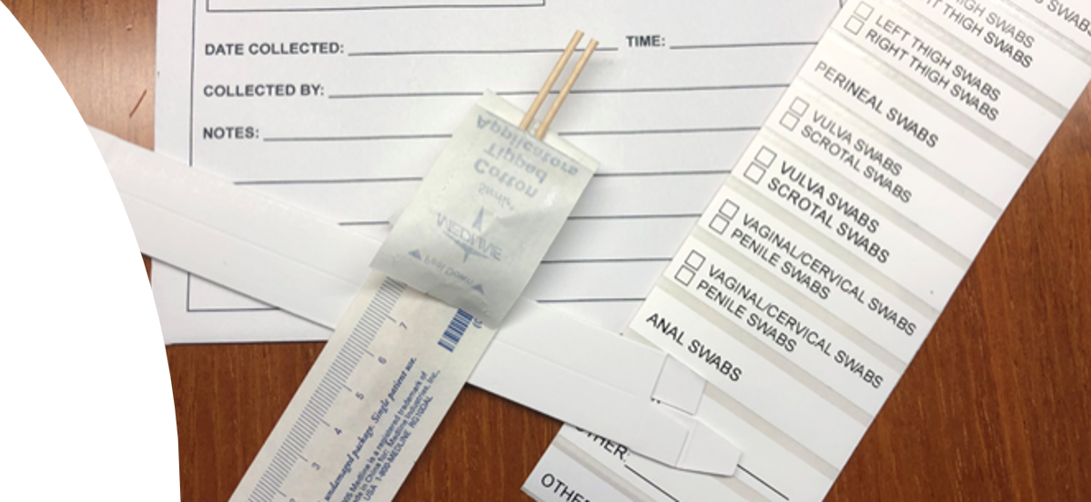 Genital swabs and labels